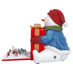 Spieluhr Weihnachten-Schneemanns Winterwelt, Musikdose