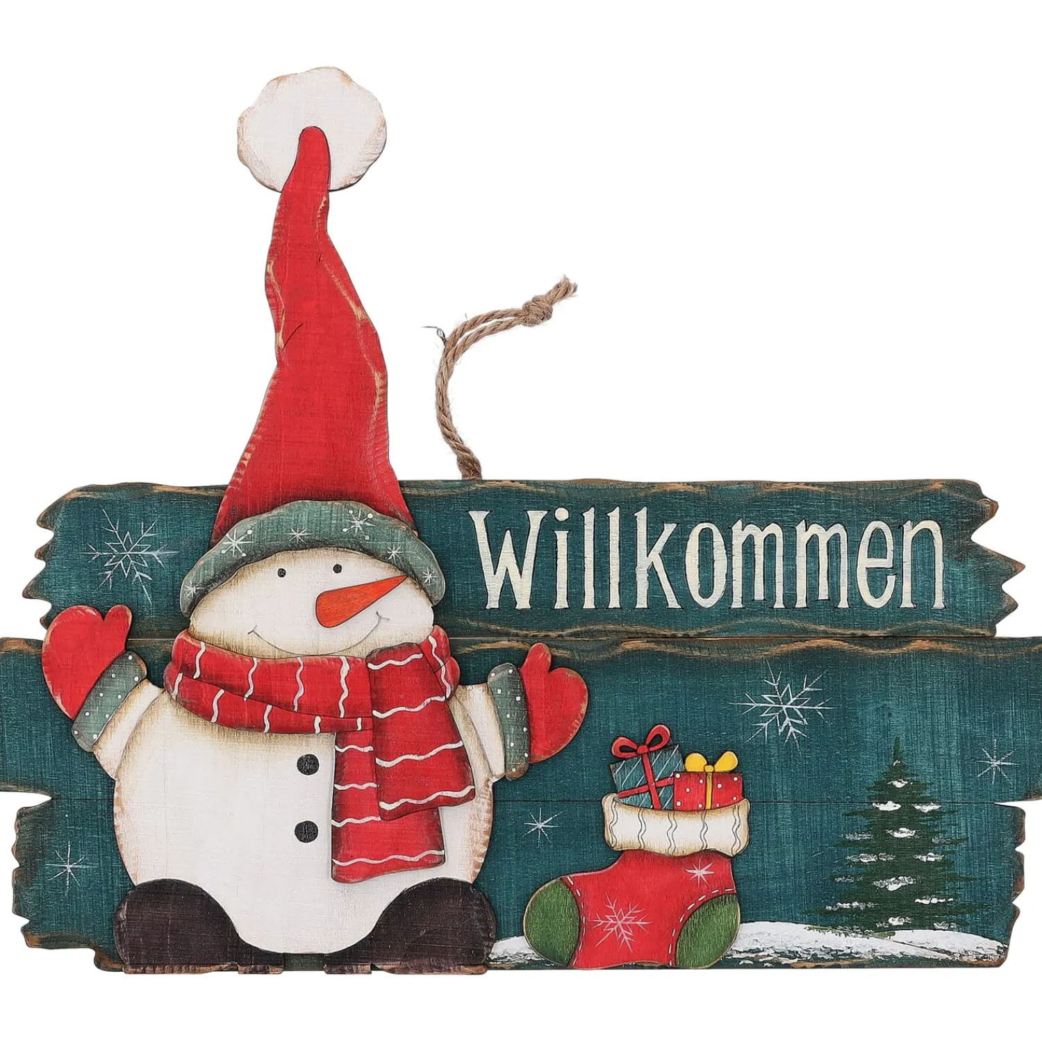 Hängedeko-Schneemans Wintertag