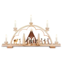 Müller Kleinkunst Schwibbogen Weihnachten-Schwibbogen, "Christi Geburt", 230V