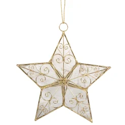 Hängedeko-Stern mit Ornamenten