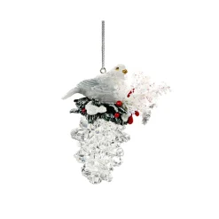 Baumschmuck Aus Acrylglas-Tannenzapfen mit Vogelnest