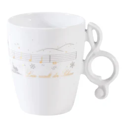 Meissen Porzellan Tischdeko-Tasse "Leise rieselt der Schnee"