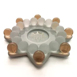 Kerzen & Teelichthalter-Teelichthalter "Glasperlenstern Gloria"