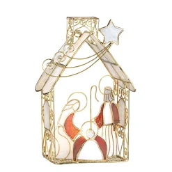 Krippen Und Krippenfiguren|Kerzen & Teelichthalter-Teelichthalter "Krippenszene"