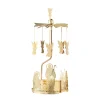 Kerzen & Teelichthalter|Weihnachtspyramiden-Teelicht-Karussel "Heilige Familie", gold