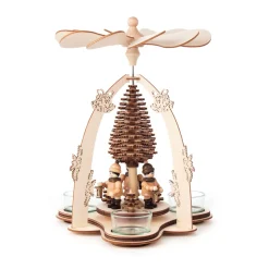 Weihnachtspyramiden-Teelicht-Pyramide "Laternenkinder"