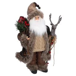 Standfiguren-Wald-Weihnachtsmann, natur, 57 cm