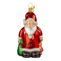 Poesie in Glas Weihnachtskugeln Aus Glas-Weihnachtsmann mit Geschenken