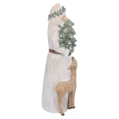 Standfiguren-Weihnachtsmann mit Rehkitz