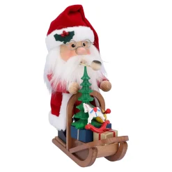 Christian ULBRICHT Räuchermänner-Weihnachtsmann mit Schlitten, Räuchermännchen