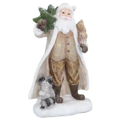 Standfiguren-Weihnachtsmann mit Waldtieren
