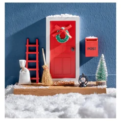 Adventsdeko & Kalender-Wichteltür-Set