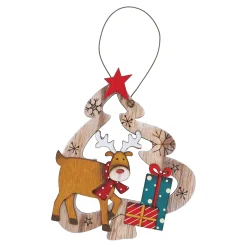 Hängedeko-Winterbaum mit Rentier, Hängeornament