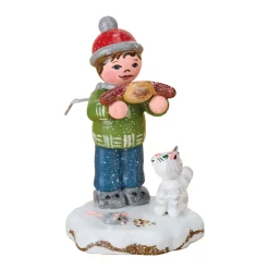 Hubrig Volkskunst Hubrig Miniaturen-Winterkinder Eine Meterwurst bitte