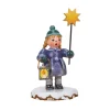 Hubrig Volkskunst Hubrig Miniaturen-Winterkinder Mädchen mit Stern und Laterne