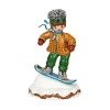 Hubrig Volkskunst Hubrig Miniaturen-Winterkinder Snowboardfahrer