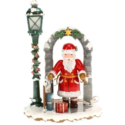 Hubrig Volkskunst Hubrig Miniaturen-Winterkinder Weihnachtsmann, elektrisch beleuchtet